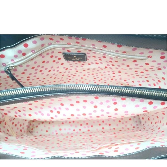 Kate Spade Wellesley Quinn Black Leather Tote Handbag Purse WKRU1428 - Picture 13 of 13